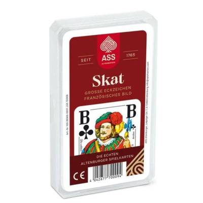 ASS Altenburger Spielkarten - Senioren Skat, französisches Bild mit extra großen Eckzeiche